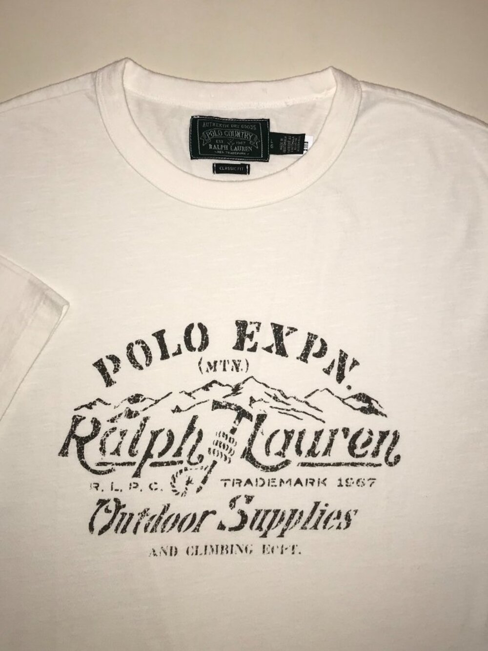 Men's Polo Country Ralph Lauren Classic Fit T-shirt-Size L
